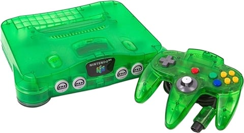 ニンテンドー64 NINTENDO64 Nintendo 64 N64 Jungle Green Console, 2 Controllers, 8 Games